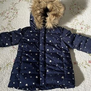 Baby Gap little Girls Jacket. Navy/Silver Stars  18/24 months previously loved.